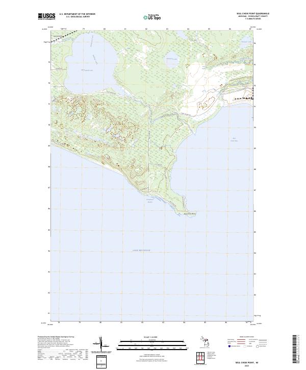 Seul Choix Point topographic map thumbnail