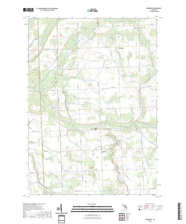 Shabbona topographic map thumbnail