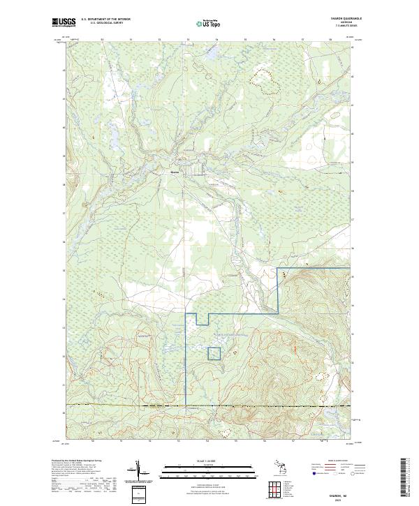 Sharon topographic map thumbnail