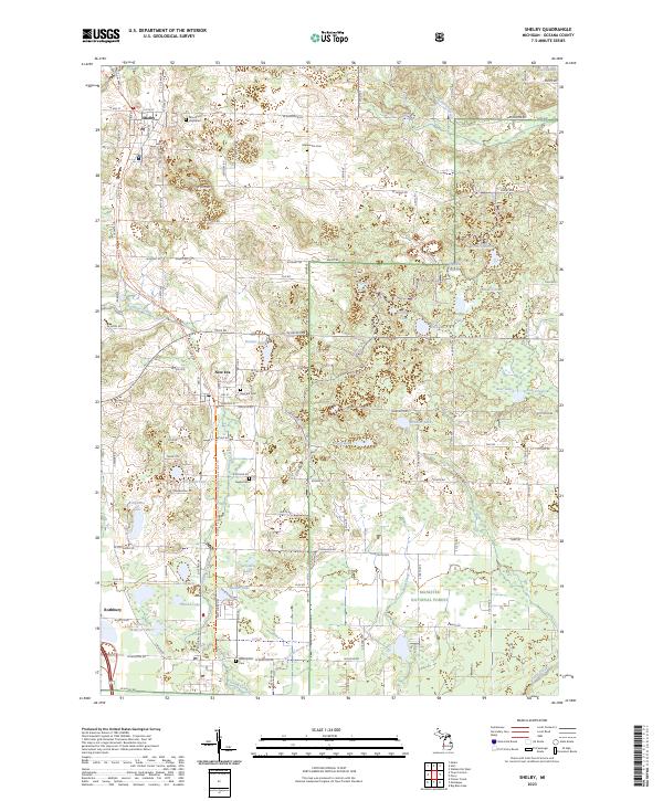 Shelby topographic map thumbnail
