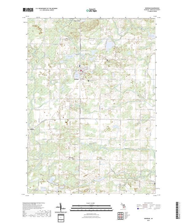 Sheridan topographic map thumbnail