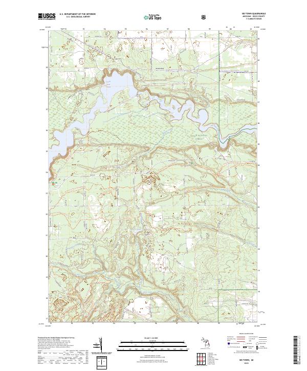 Sid Town topographic map thumbnail