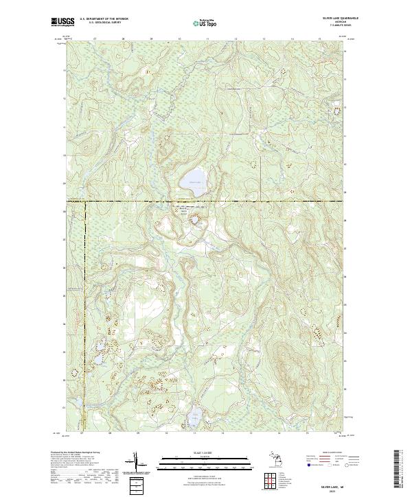 Silver Lake 2023 topographic map thumbnail