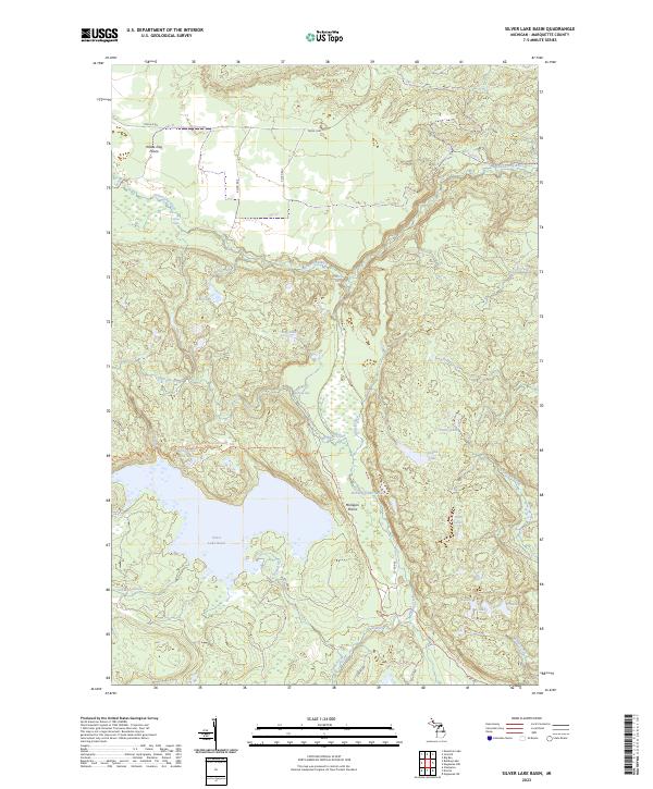 Silver Lake Basin topographic map thumbnail