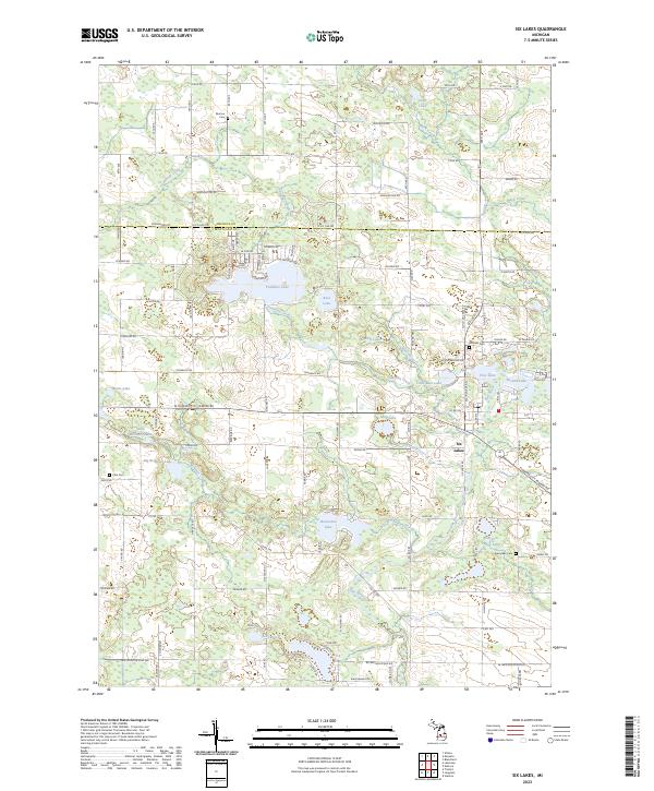 Six Lakes topographic map thumbnail