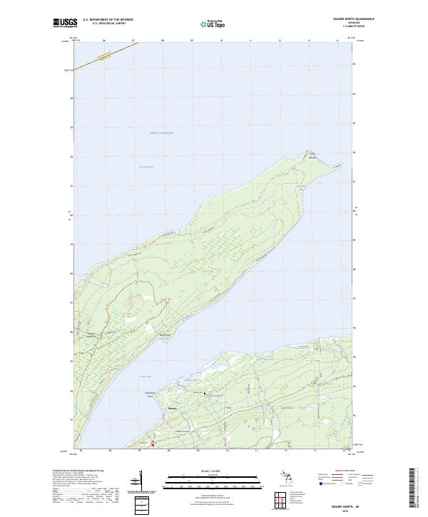 Skanee North topographic map thumbnail