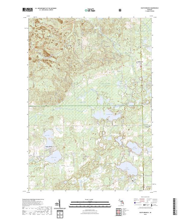 South Branch topographic map thumbnail