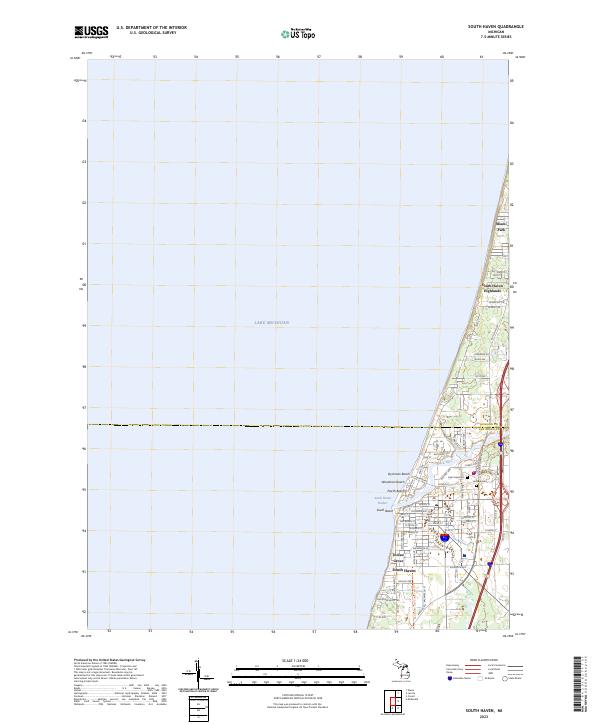 South Haven 2023 topographic map thumbnail