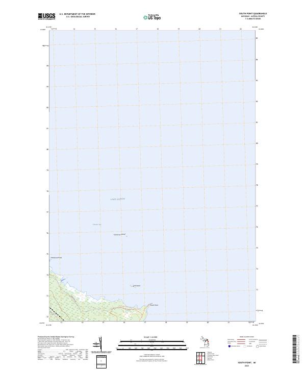 South Point topographic map thumbnail