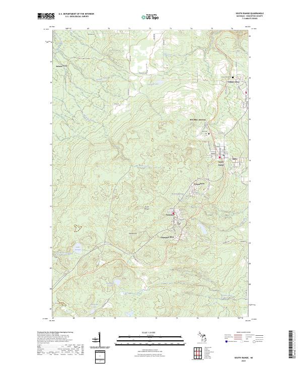 South Range 2023 topographic map thumbnail