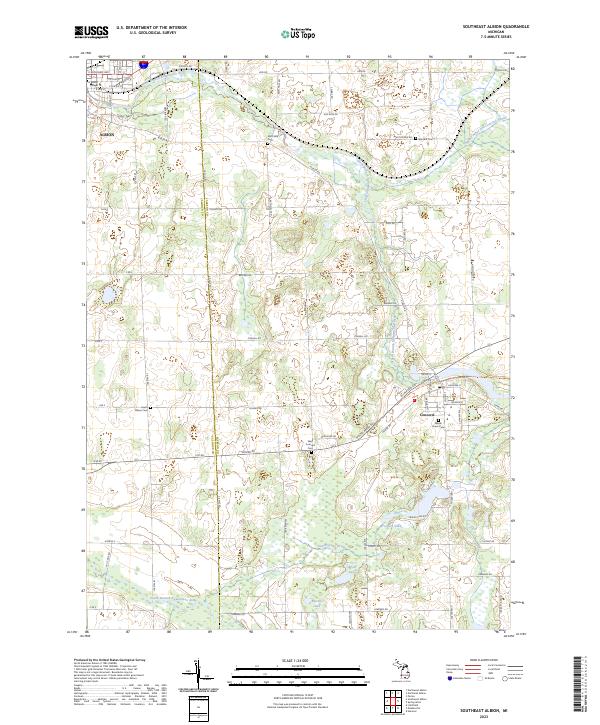 Southeast Albion 2023 topographic map thumbnail