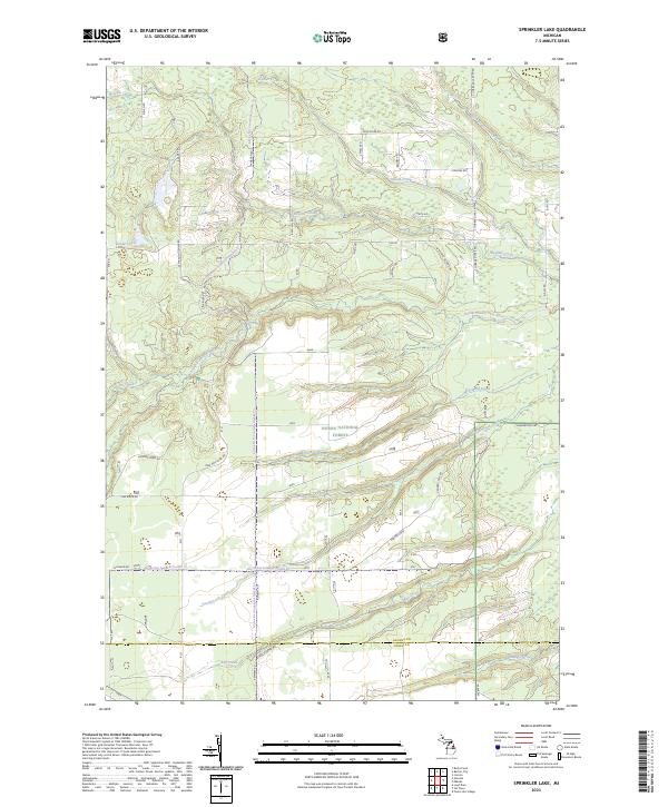 Sprinkler Lake topographic map thumbnail