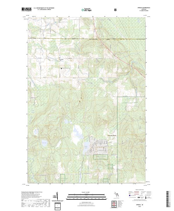 Spruce 2023 topographic map thumbnail