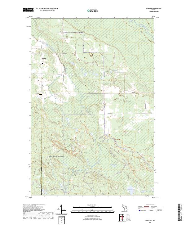 Stalwart topographic map thumbnail
