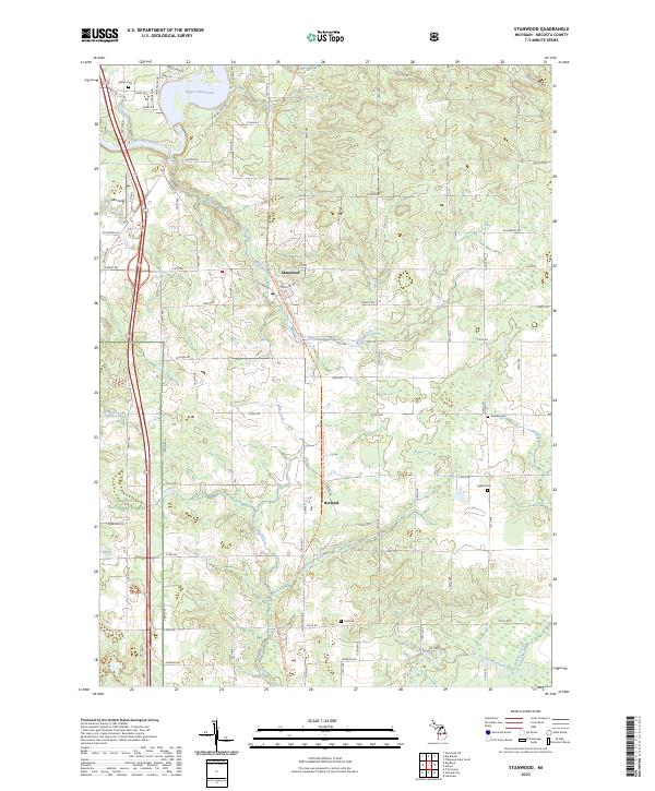Stanwood 2023 topographic map thumbnail