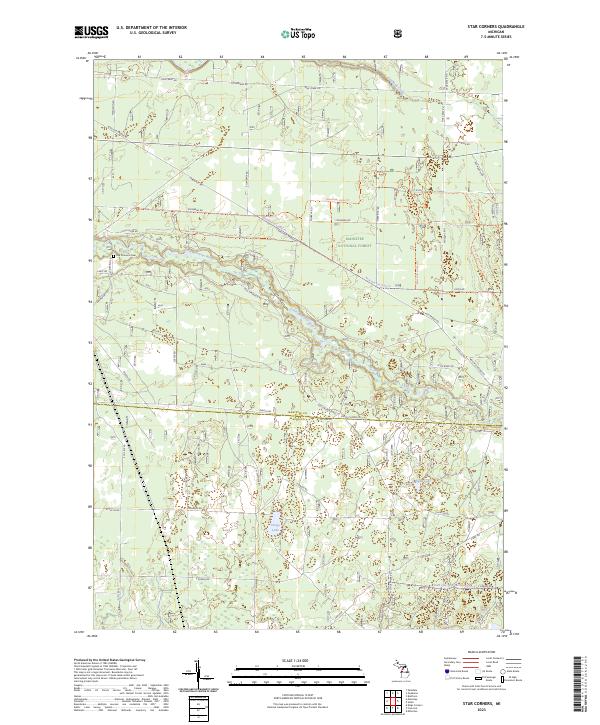 Star Corners topographic map thumbnail