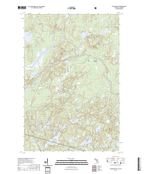 Stateline Lake 2023 topographic map thumbnail