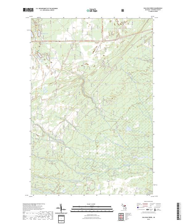 Sullivan Creek 2023 topographic map thumbnail