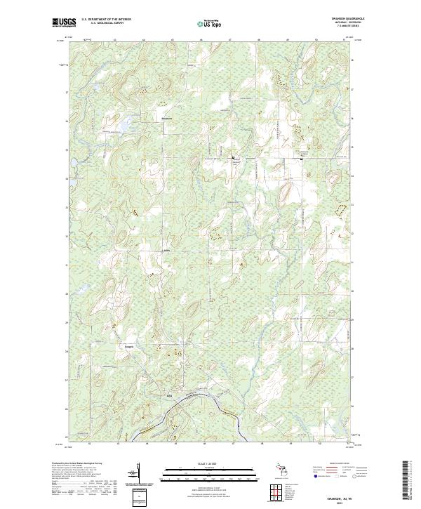 Swanson topographic map thumbnail