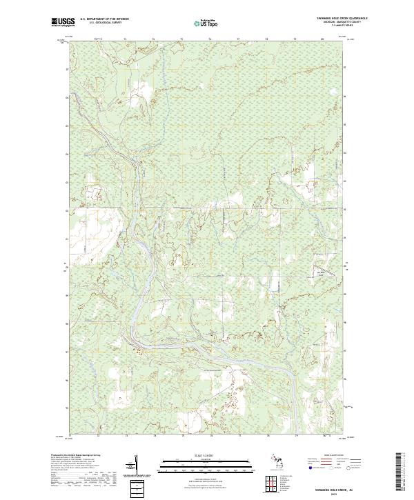 Swimming Hole Creek topographic map thumbnail