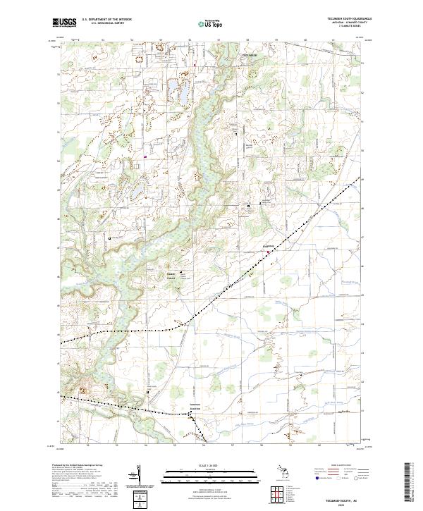 Tecumseh South topographic map thumbnail