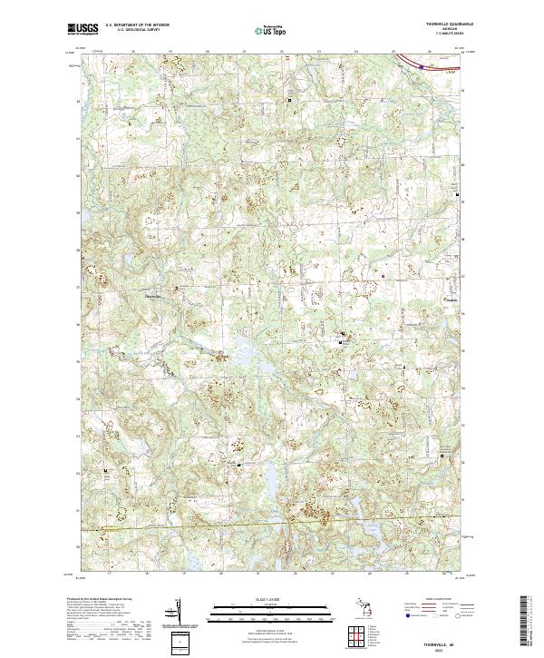 Thornville 2023 topographic map thumbnail