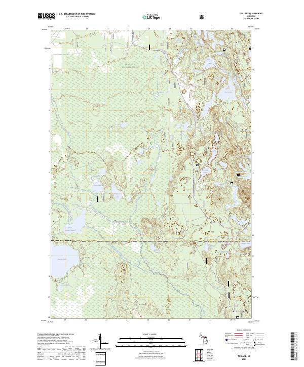 Tie Lake 2023 topographic map thumbnail