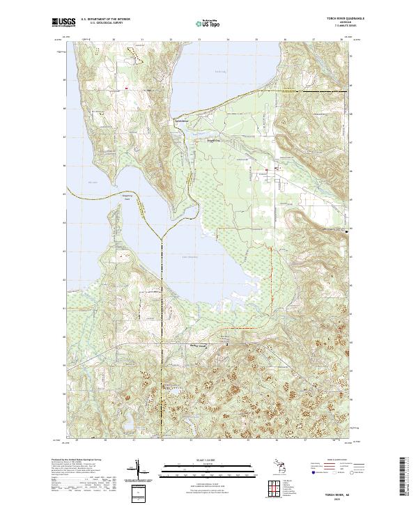 Torch River topographic map thumbnail