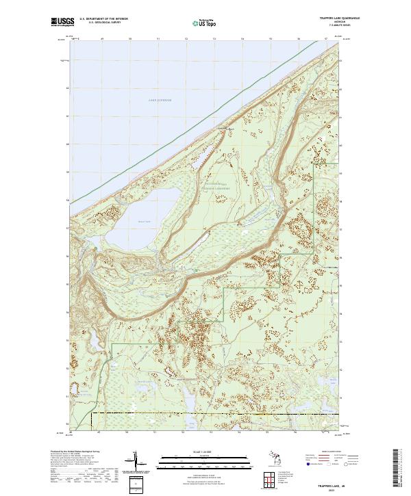 Trappers Lake 2023 topographic map thumbnail