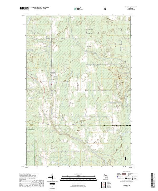 Trenary 2023 topographic map thumbnail