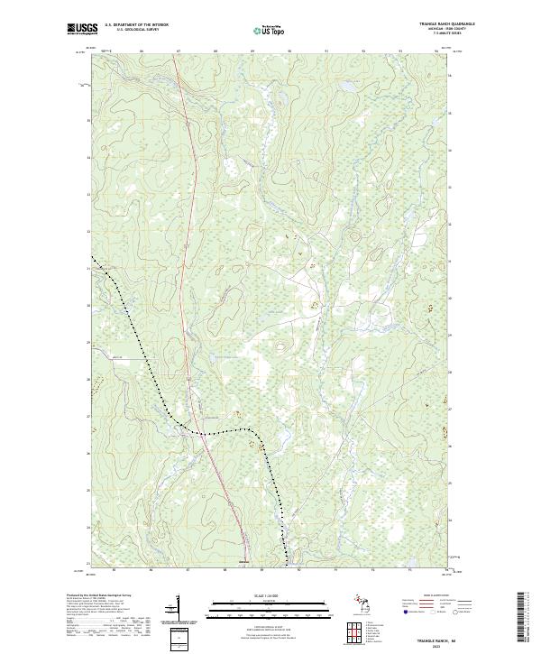 Triangle Ranch topographic map thumbnail