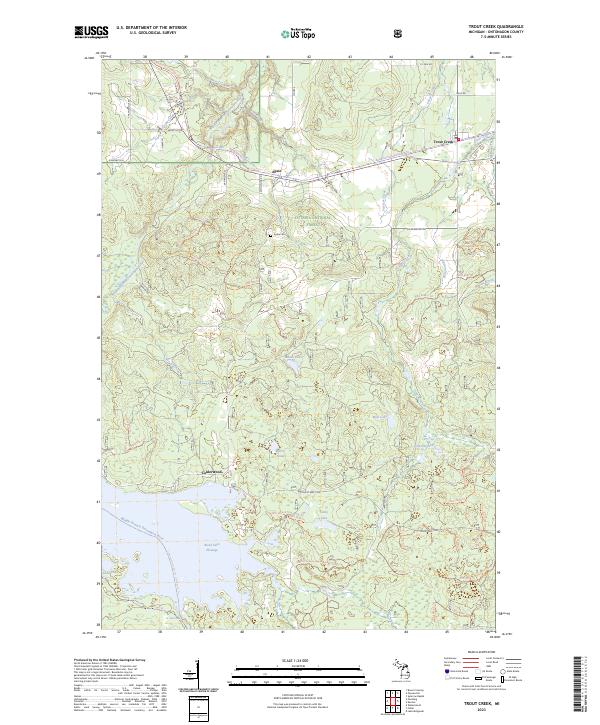 Trout Creek 2023 topographic map thumbnail