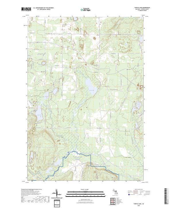 Turtle Lake 2023 topographic map thumbnail