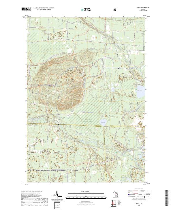 Udell topographic map thumbnail