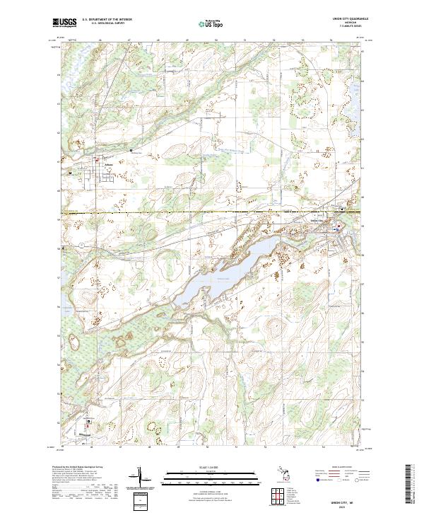 Union City topographic map thumbnail