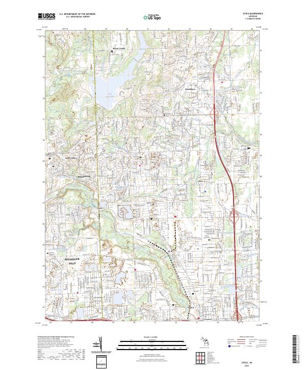 Utica topographic map thumbnail
