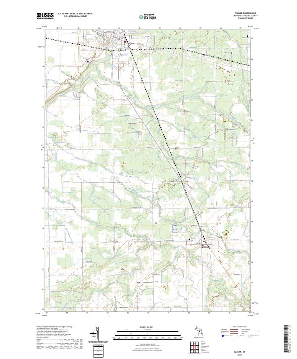 Vassar 2023 topographic map thumbnail