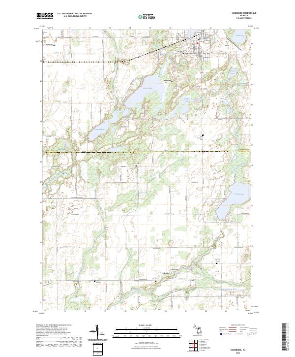 Vicksburg topographic map thumbnail
