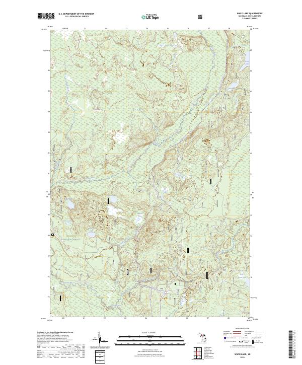 Waco Lake 2023 topographic map thumbnail