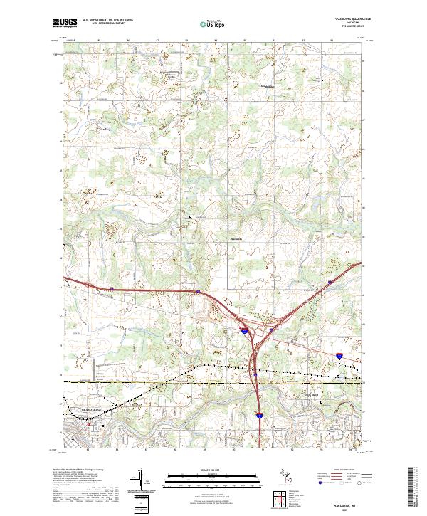 Wacousta 2023 topographic map thumbnail