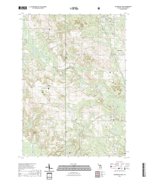 Walkerville West 2023 topographic map thumbnail