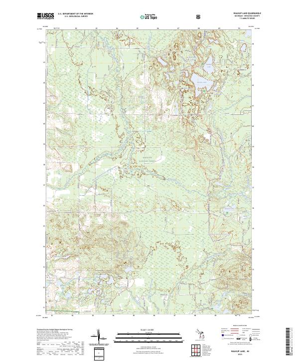 Walkup Lake 2023 topographic map thumbnail