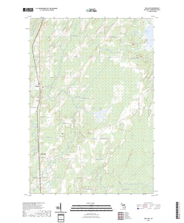 Wallace topographic map thumbnail