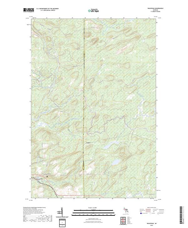 Waucedah topographic map thumbnail