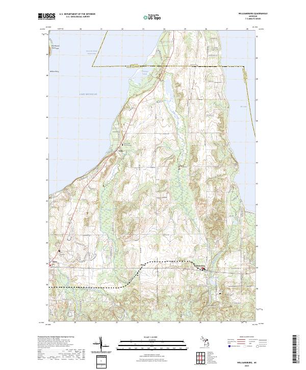 Williamsburg topographic map thumbnail