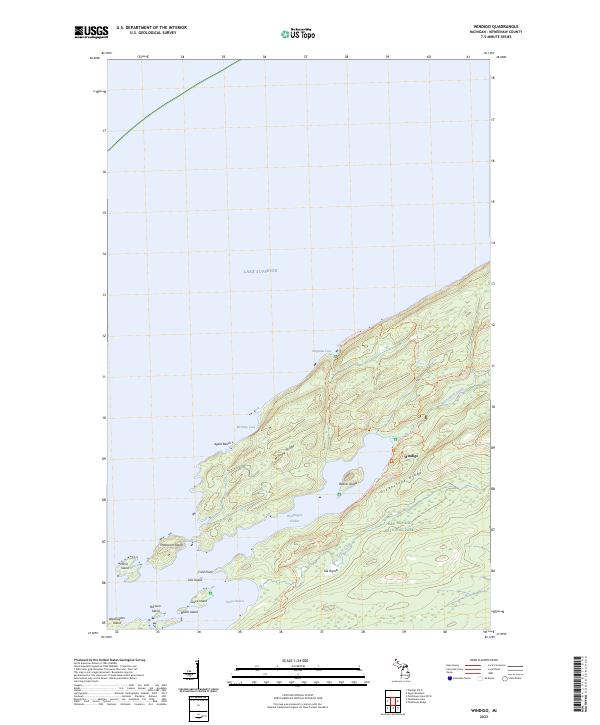 Windigo topographic map thumbnail