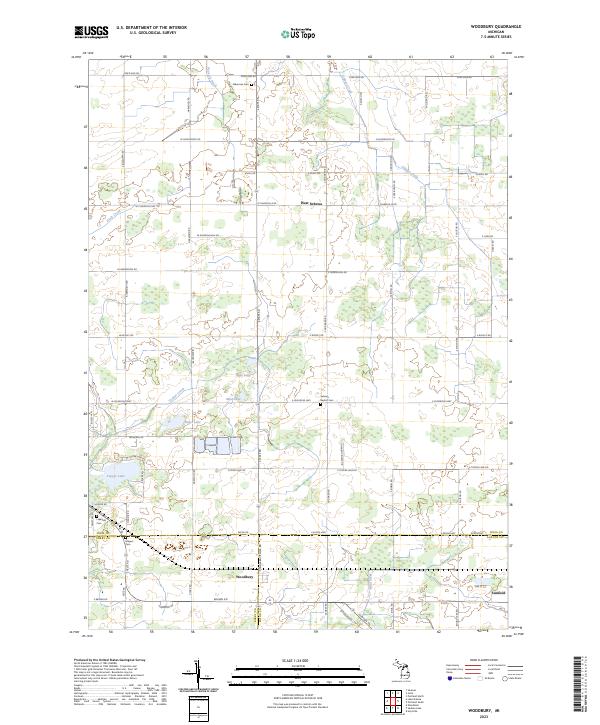 Woodbury topographic map thumbnail