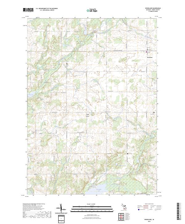 Woodland 2023 topographic map thumbnail