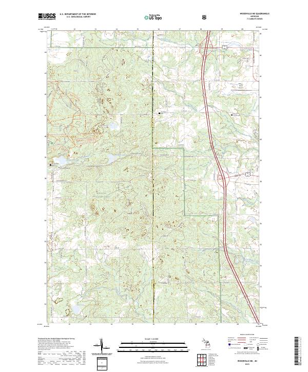 Woodville NE topographic map thumbnail
