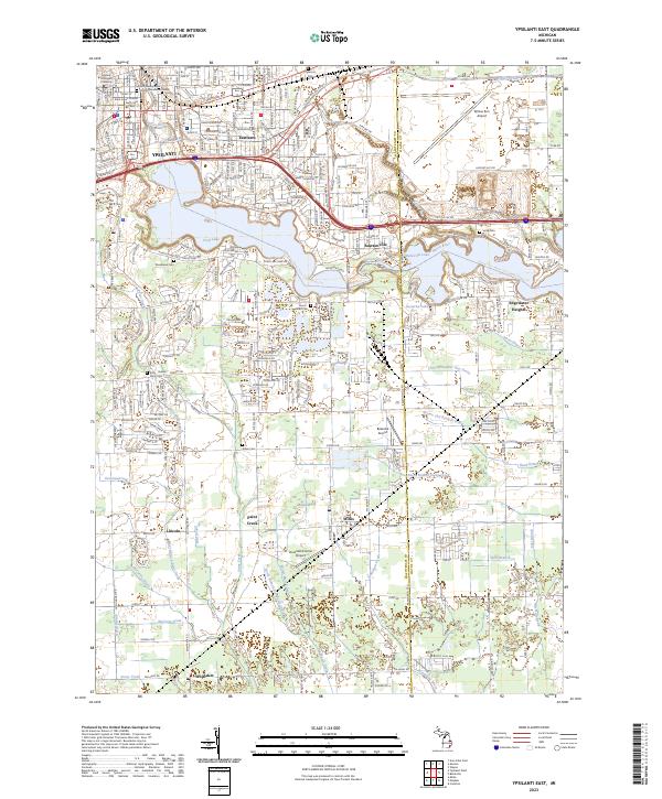 Ypsilanti East topographic map thumbnail